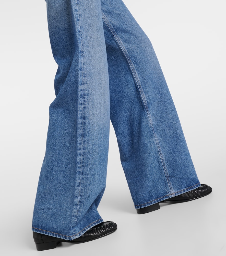 Paloma mid-rise wide-leg jeans