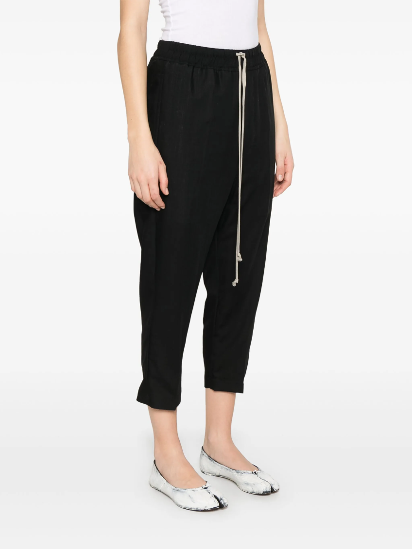 Black Drawstring Trousers
