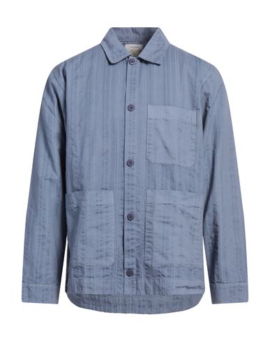 Man Jacket Slate blue Size M Cotton