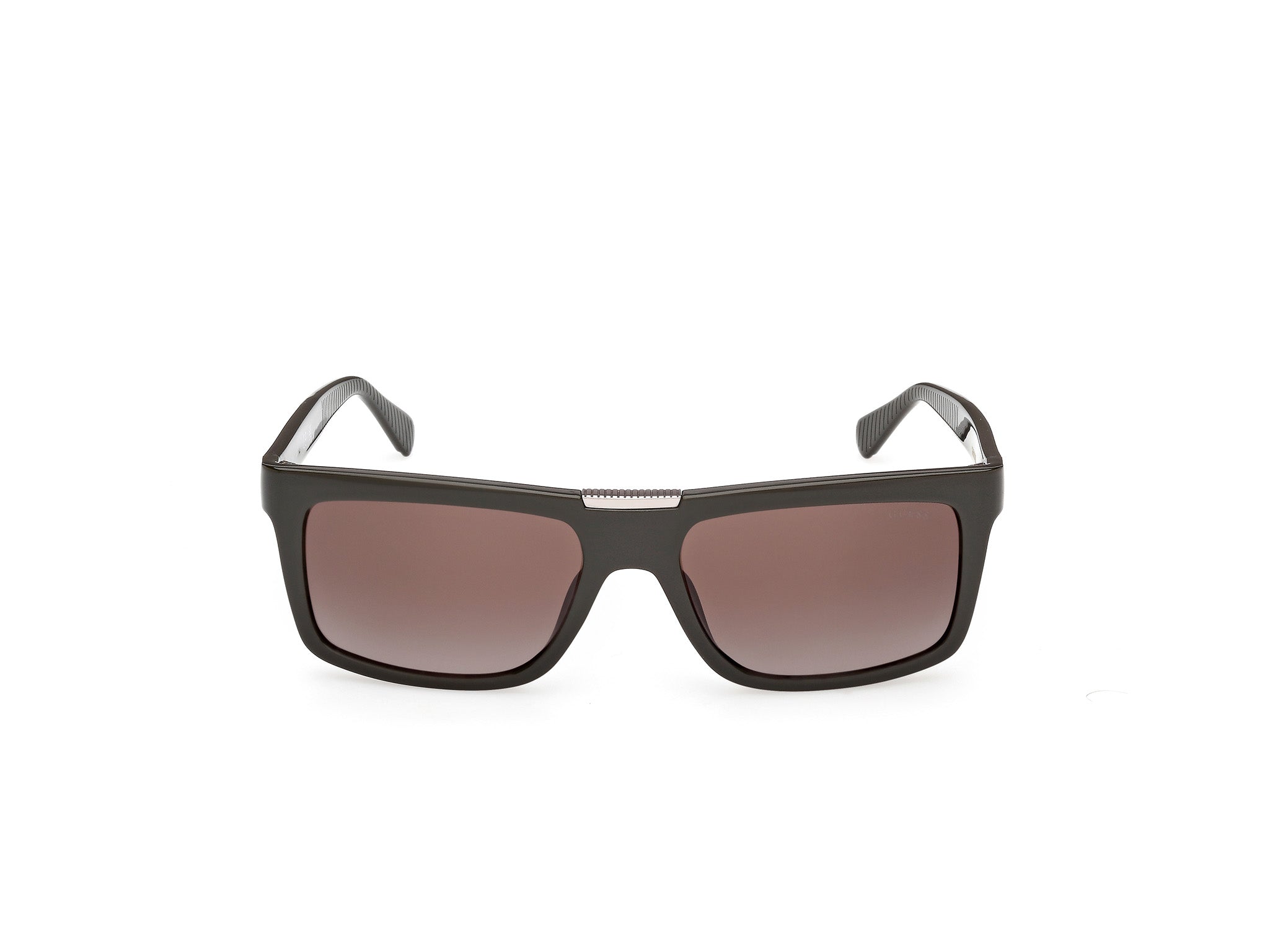 Guess Hombre Guess GU00274 96F Gafas de sol Inyectado Verde Marrón Cuadrada Norma