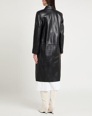 Woman Coat Black Size 6 Lambskin
