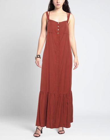 Woman Maxi dress Brick Size 4 Lyocell