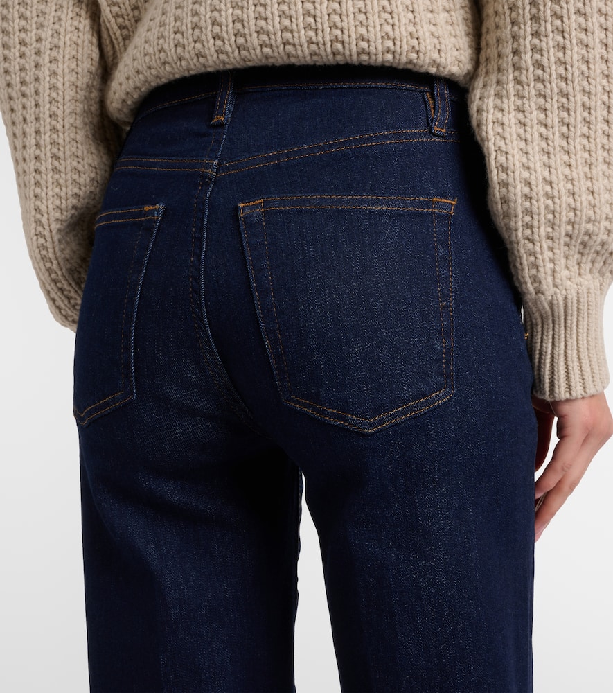 High-rise straight jeans