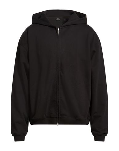 Man Sweatshirt Black Size XL Cotton