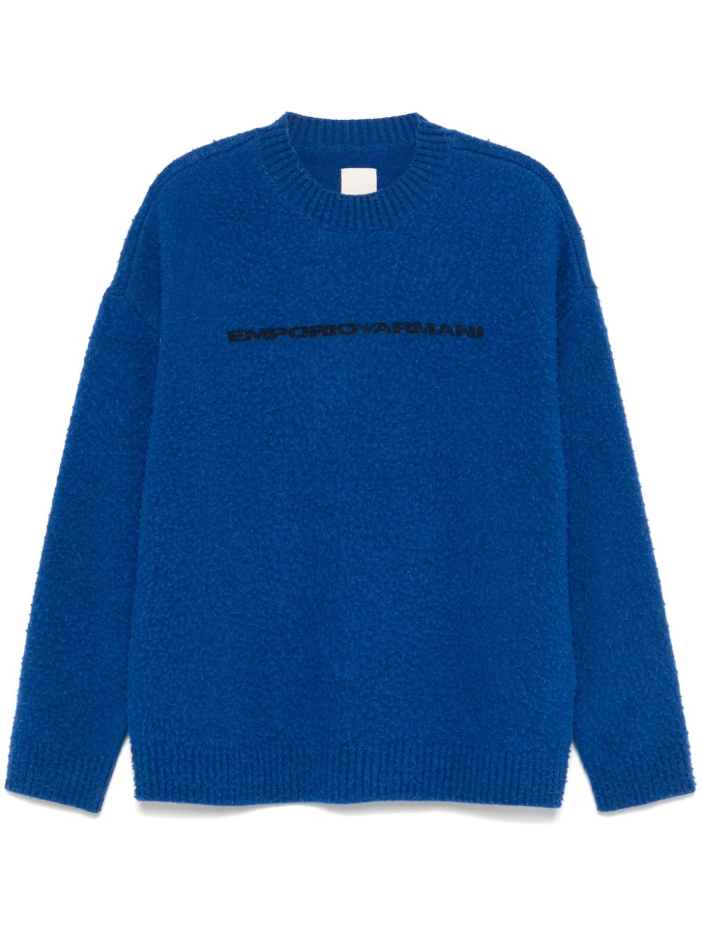 Logo-print sweater - Blue
