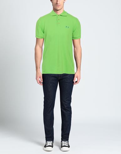 Man Polo shirt Light green Size 3XL Cotton