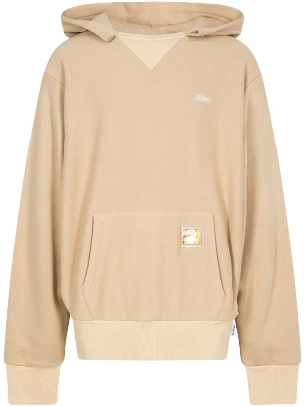 Tri-Tone logo-embroidered hoodie - Neutrals