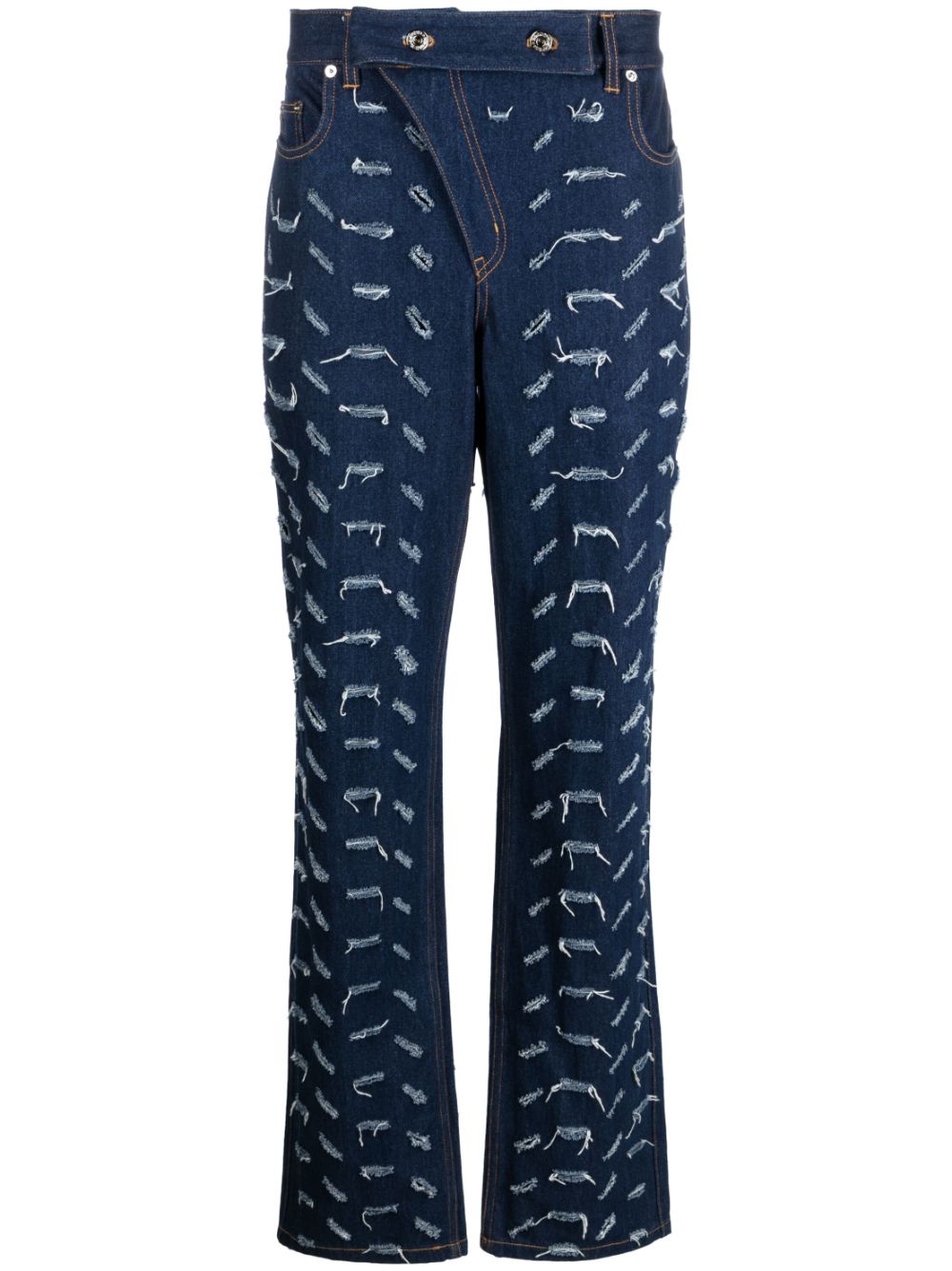 High-waist bootcut jeans - Blue