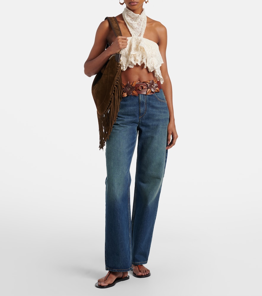 Dunvel crochet halterneck crop top