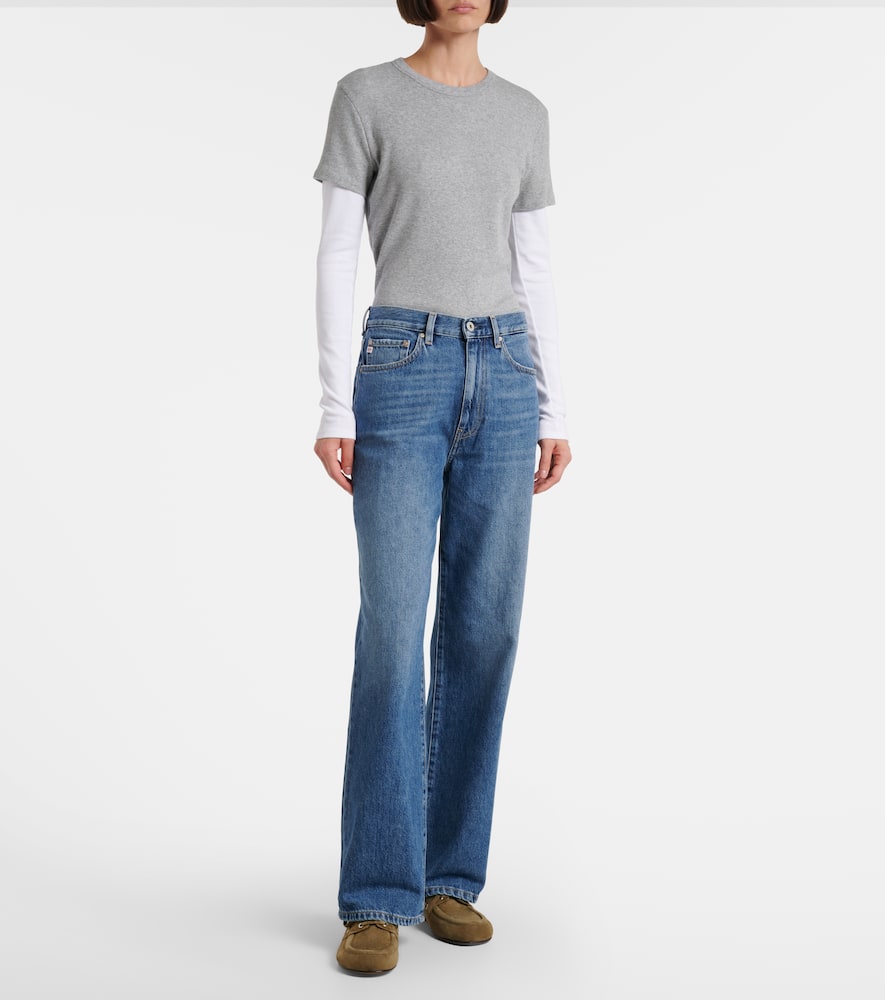 Kora high-rise wide-leg jeans