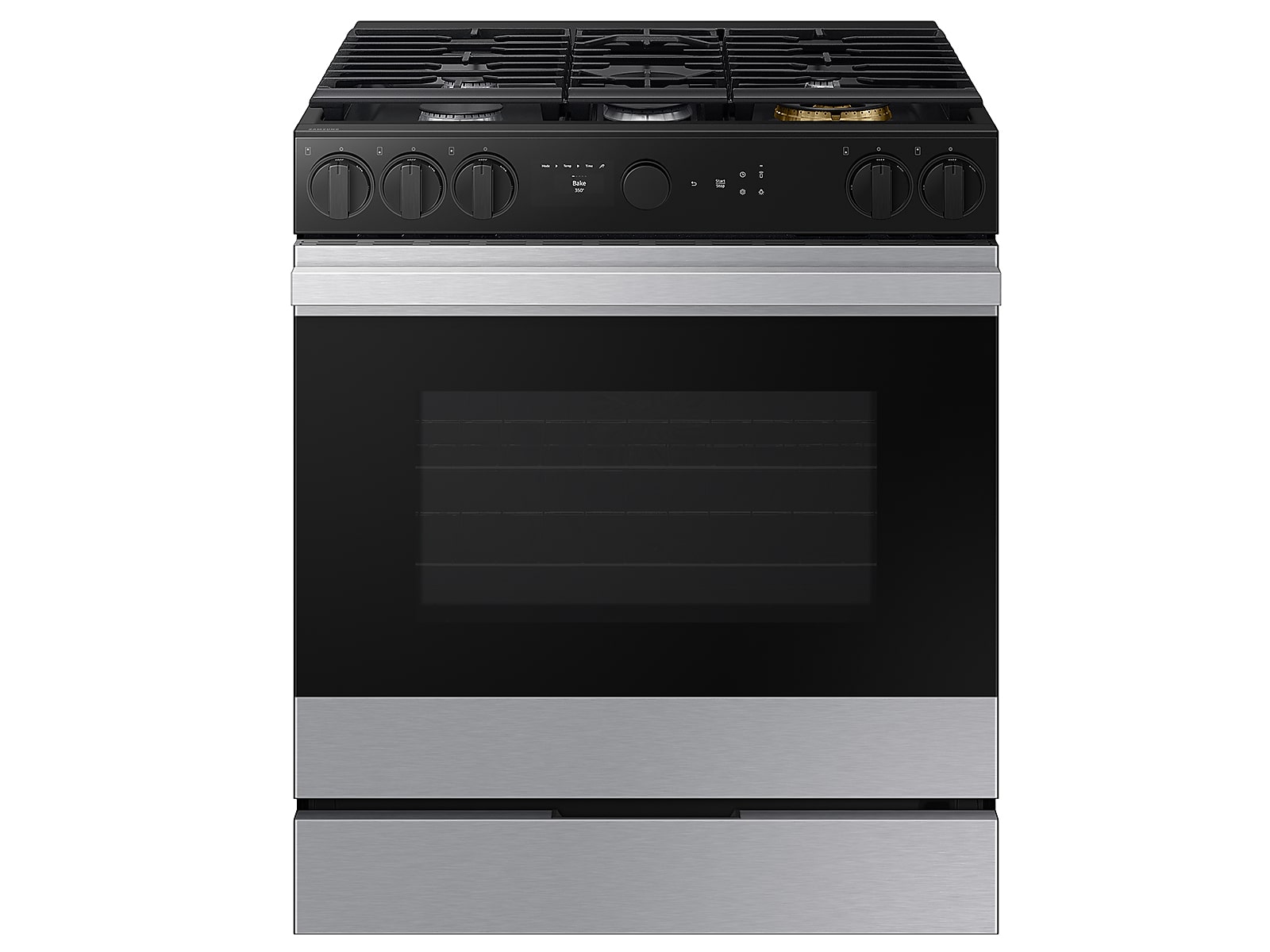 Bespoke 6.0 cu. ft. Smart Slide-In Gas Range with Air Sous Vide & Air Fry in Stainless Steel(NSG6DG8500SRAA)