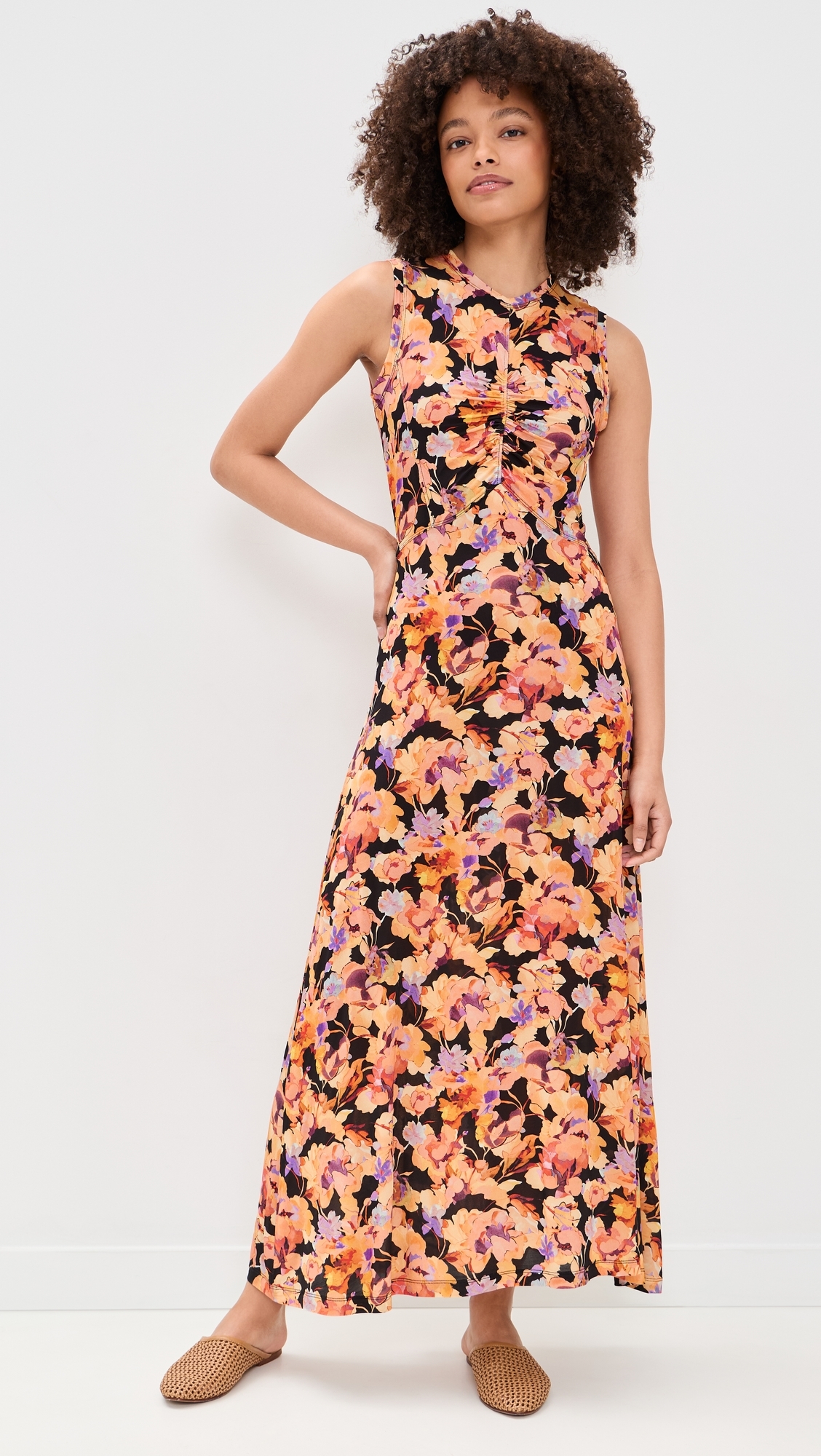 Lina Jersey Dress Night Bloom