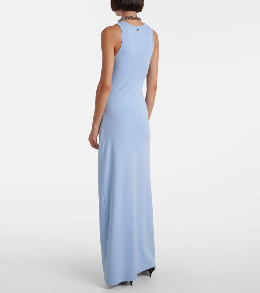 Cutout cotton-blend maxi dress