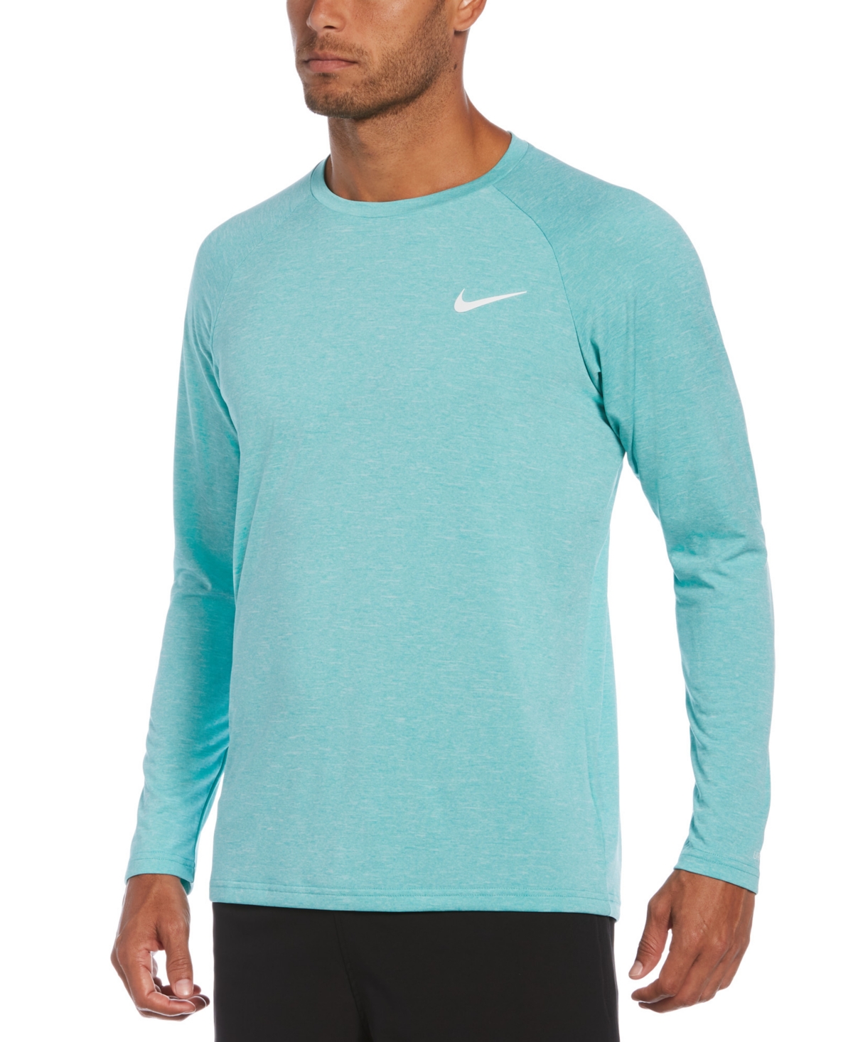 Men's Heather Hydroguard Long Sleeve Swim T-Shirt