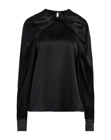 Max Mara Woman Top Black Size 8 Silk