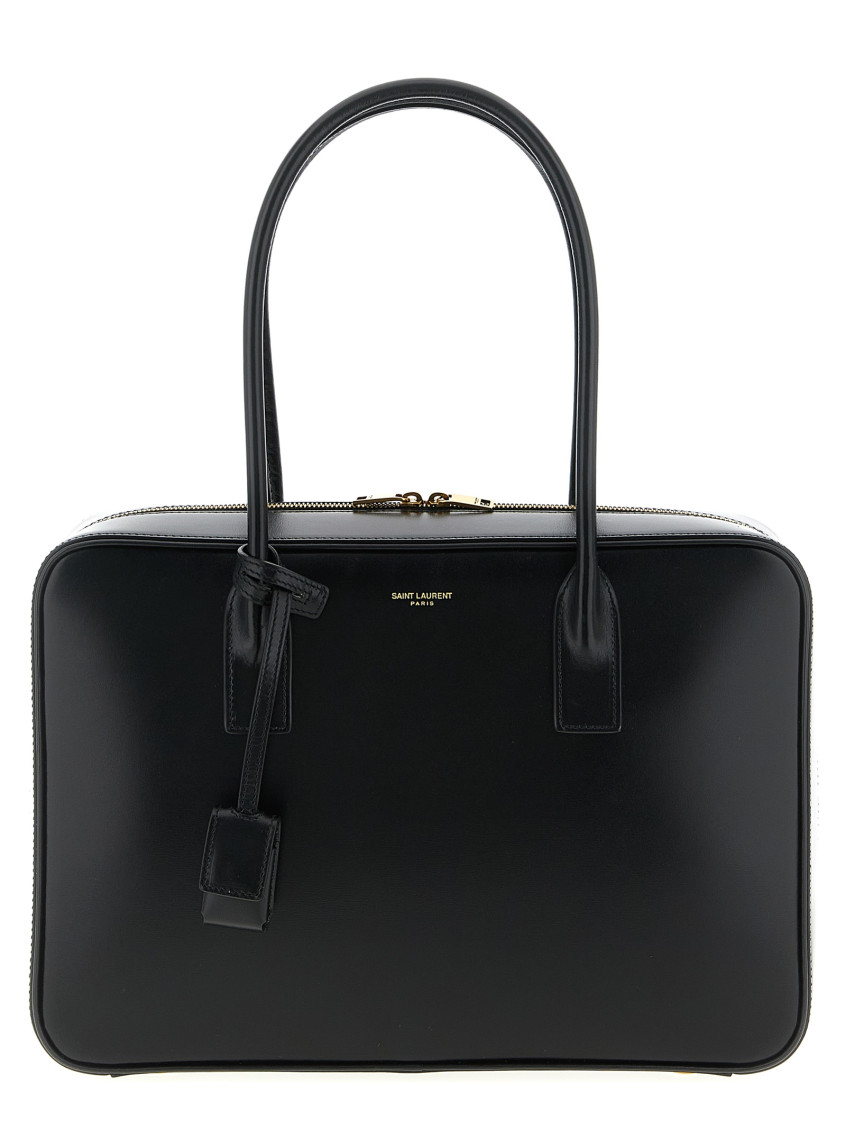 Saint Laurent SLP Bauletto Bag in Nero - Black. a