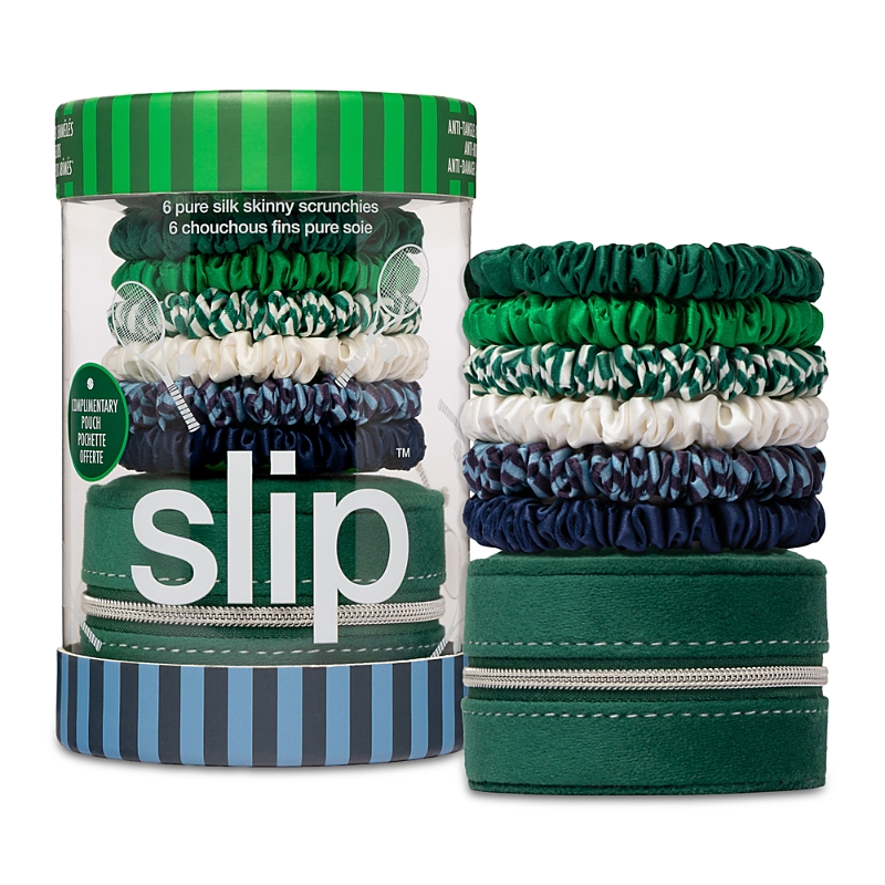 Pure Silk Skinny Scrunchies with Complimentary Pouch