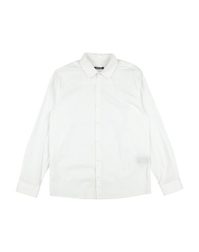 Kid Boy Shirt White Size 18 Cotton, Elastane