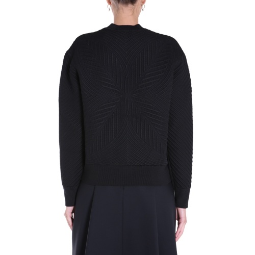 Patterned rib-knit jumper