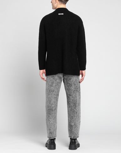 Man Cardigan Black Size M Polyacrylic, Mohair wool, Polyamide
