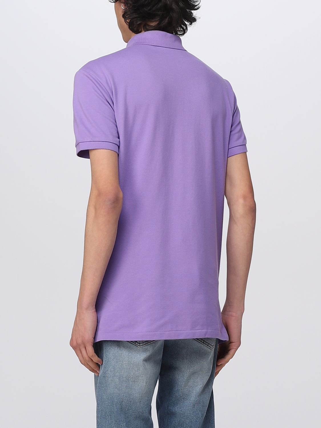 Polo Shirt Men color Plum