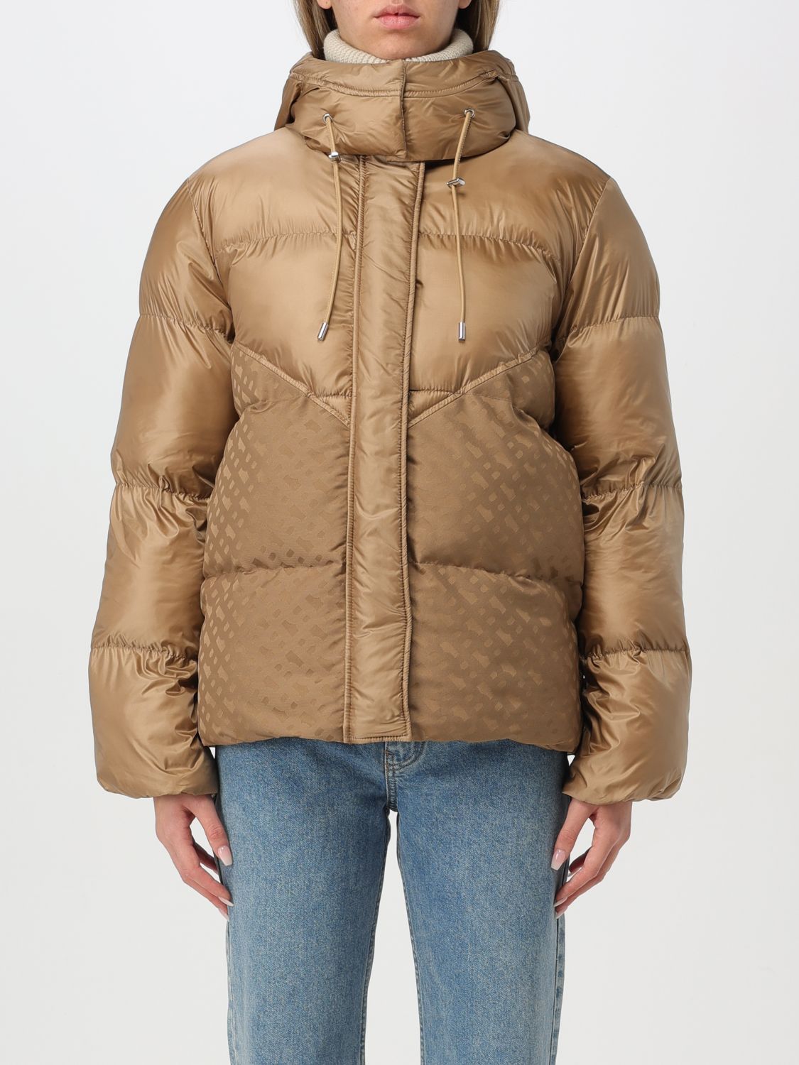 Monogram puffer jacket - Black