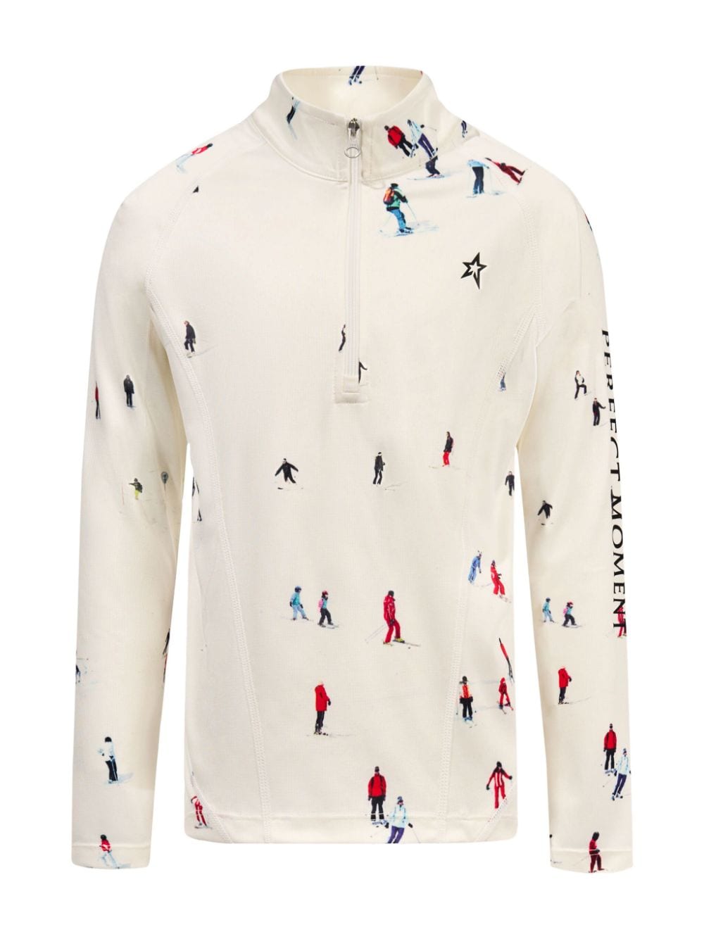 Half-zip thermal top - Neutrals