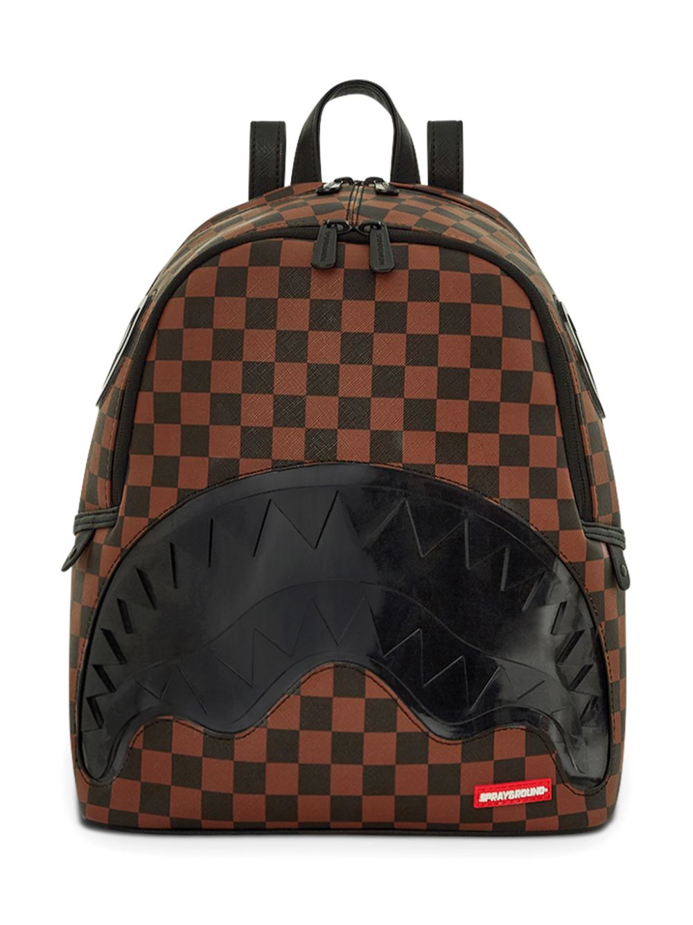 Monster-patch backpack - Brown