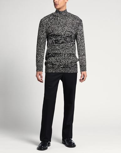 Man Turtleneck Black Size 40 Wool, Polyamide, Cotton, Polyester
