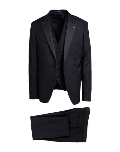 Man Suit Navy Size 46 Virgin Wool, Silk
