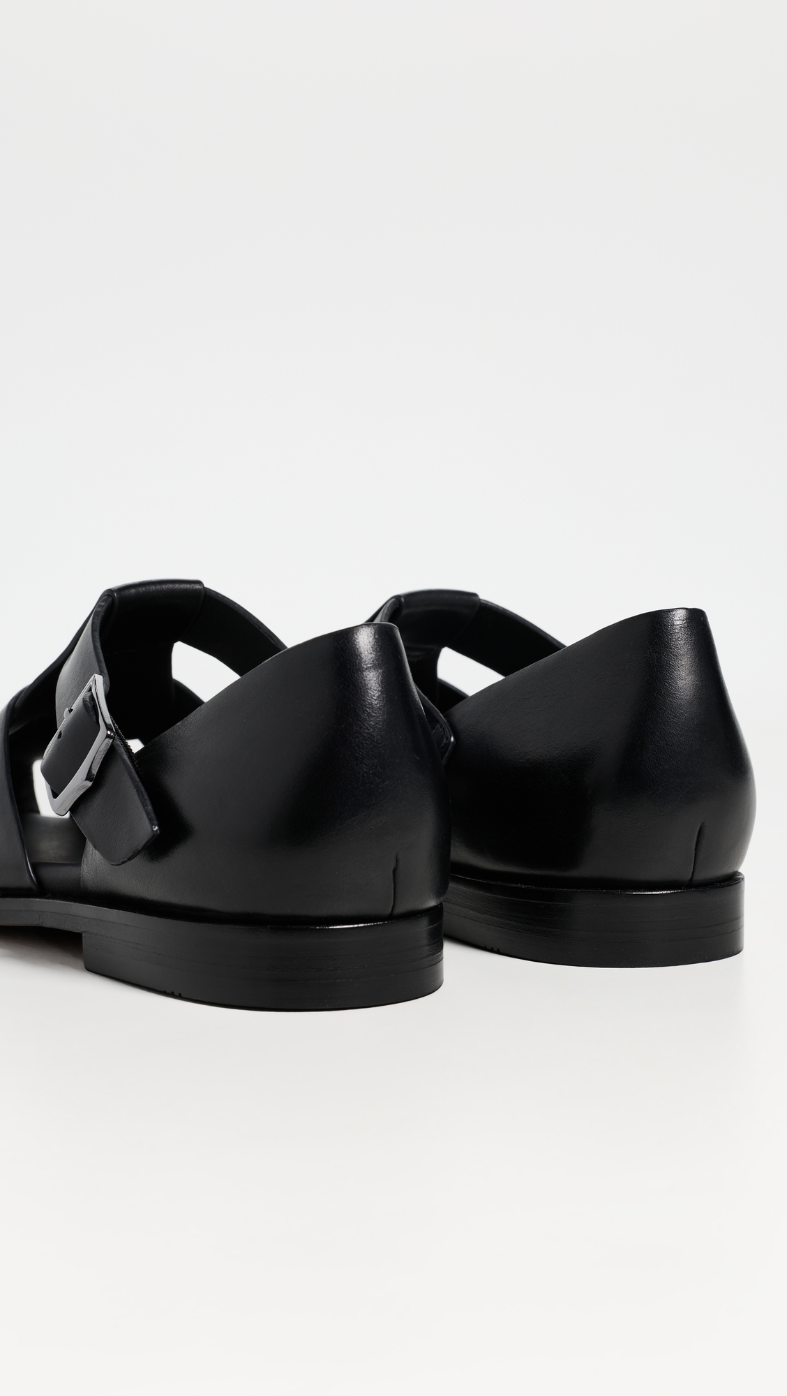 G. H. Bass Potter Leather Fisherman Sandals Black