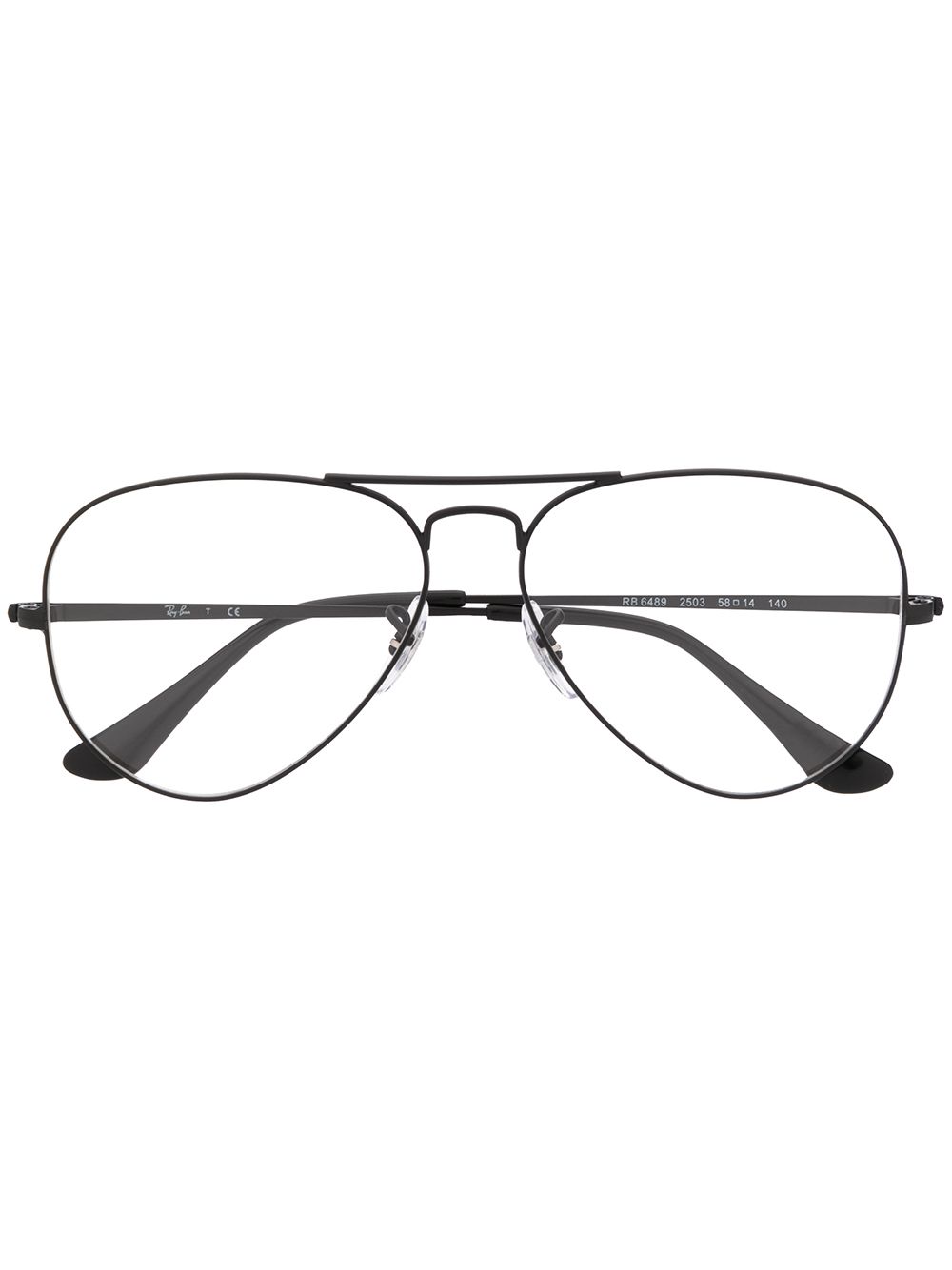 Oversized round frame glasses - Black