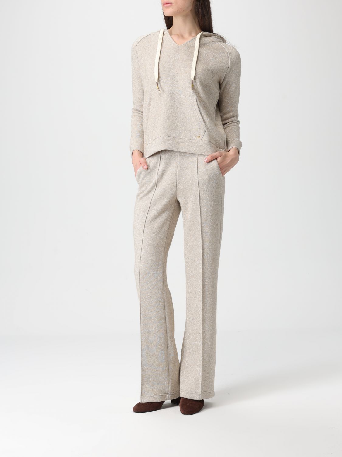 Pants Woman color Cream