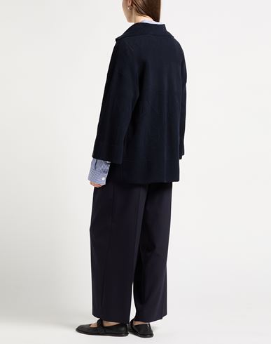 Woman Cardigan Midnight blue Size S Cotton