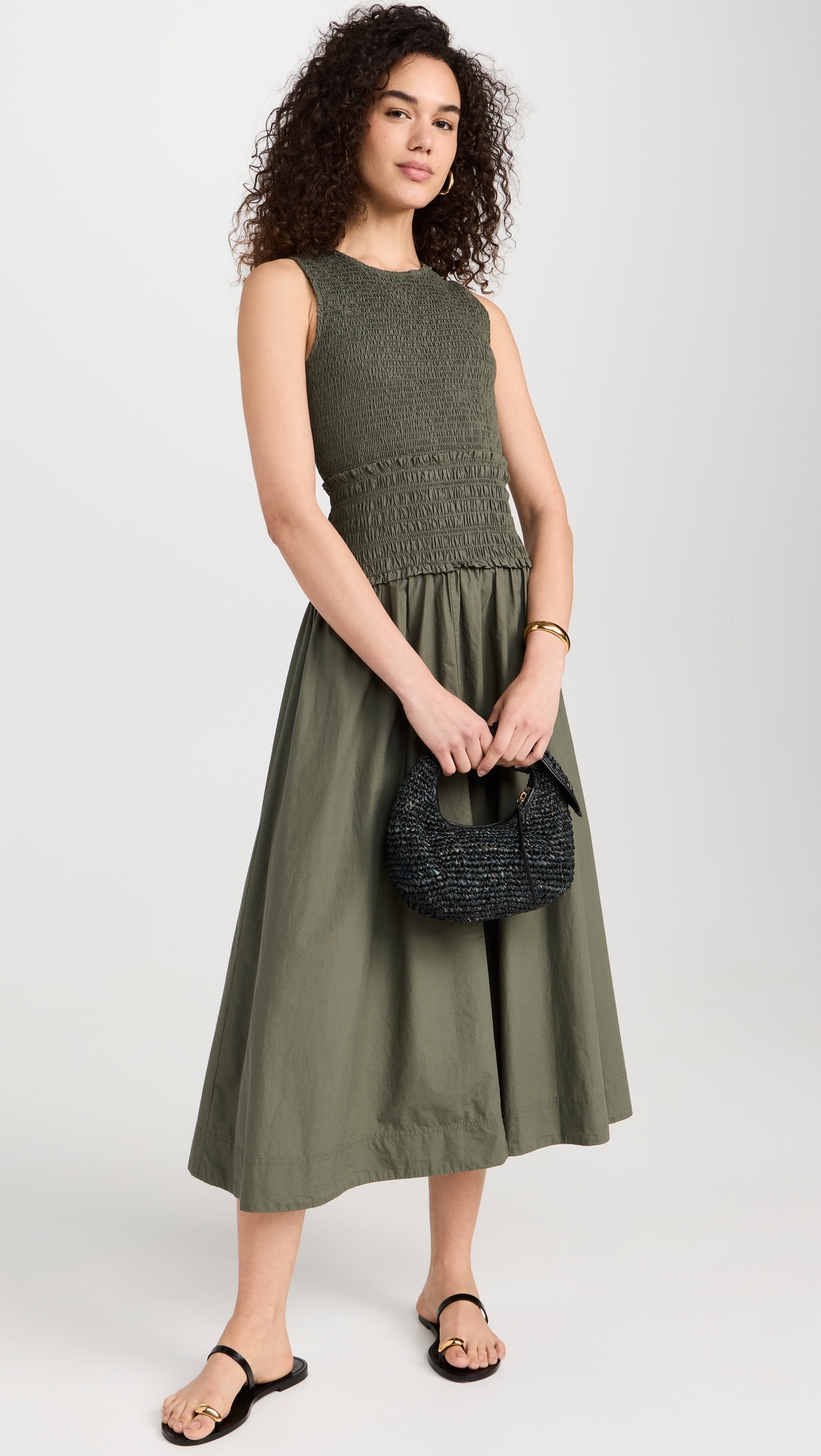 Siempre Tank Maxi Dress Thyme