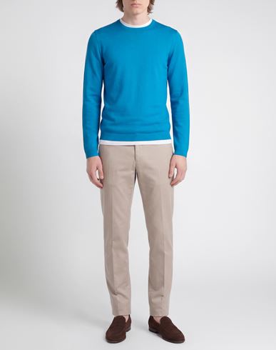 Man Sweater Apricot Size 38 Virgin Wool