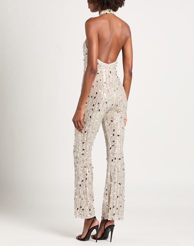 Woman Jumpsuit Sand Size L PES, Elastane