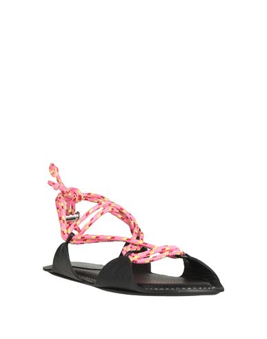 Woman Sandals Black Size 11 Leather