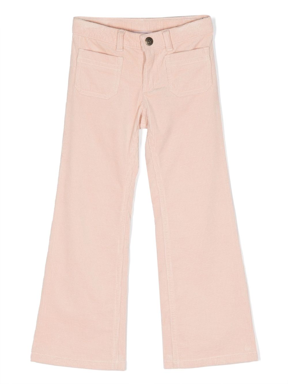 Junon corduroy flared trousers - Pink