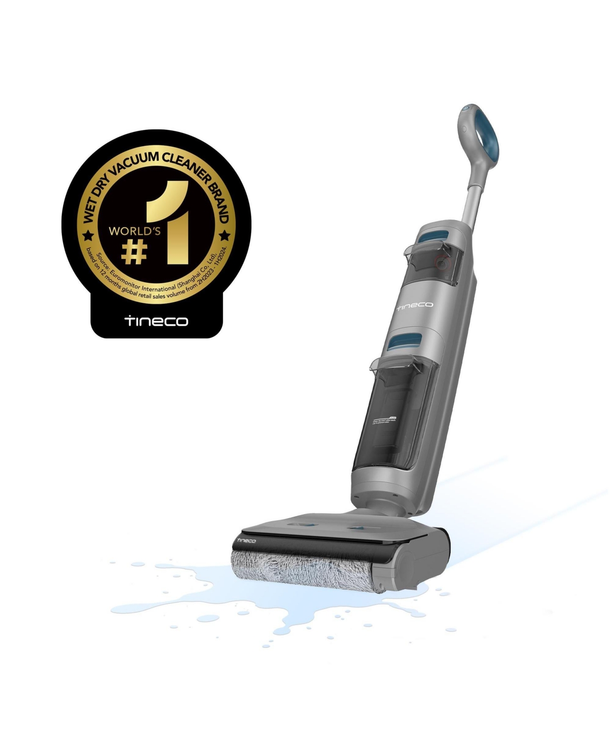 Go Sense GH301 Cordless 3-in-1 Floor Washer, Wet Dry Vacuum Mop, MessDetect Sensor, Self-Cleaning Dock