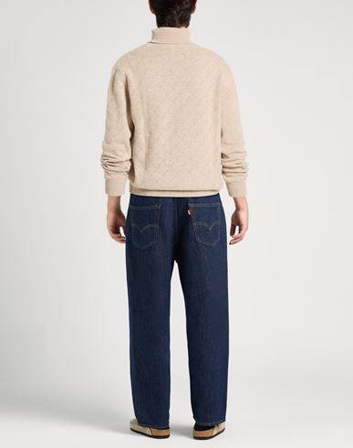 Man Turtleneck Beige Size 44 Cotton, Wool, Cashmere