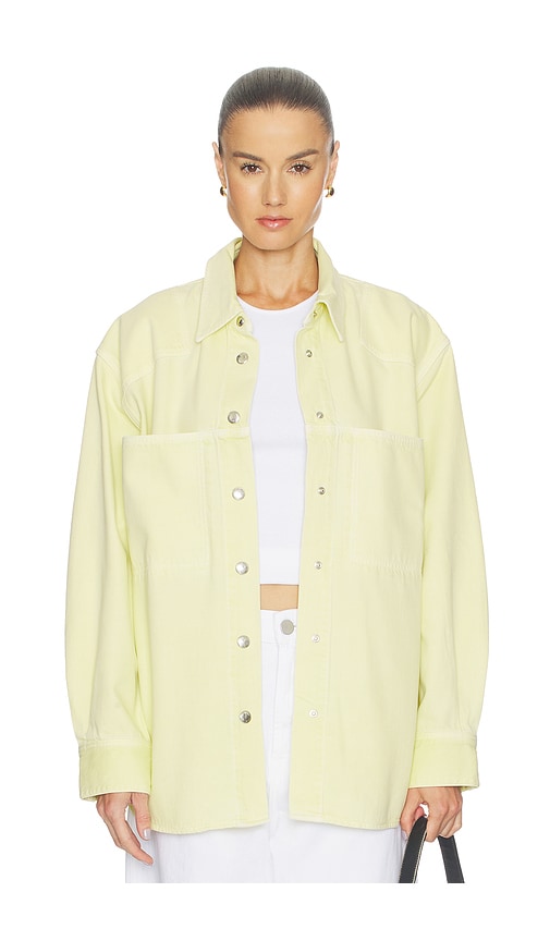 AGOLDE Laria Shirt in Lemon Zest - Yellow. L also in M