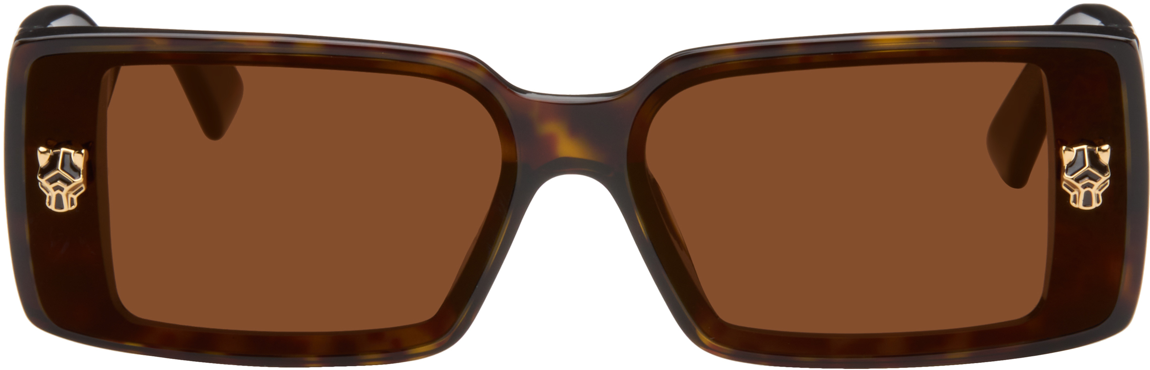 Brown 'Panthère de ' Sunglasses