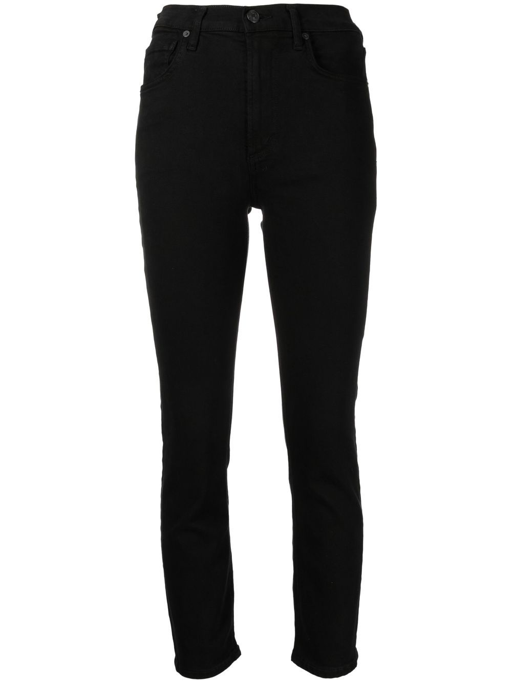 High-waisted Vintage slim-cut jeans - Black