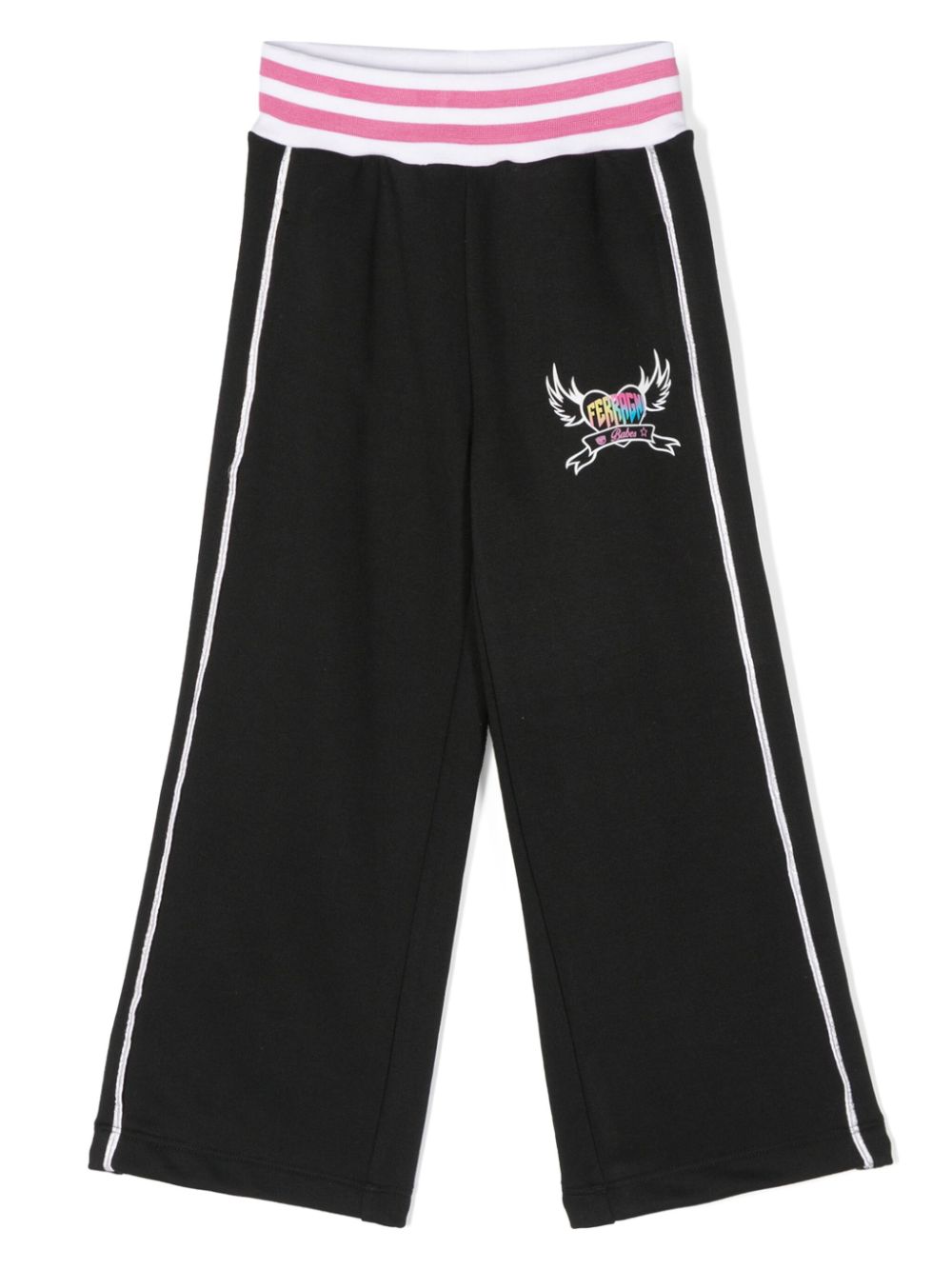 Logo-print track pants - Black