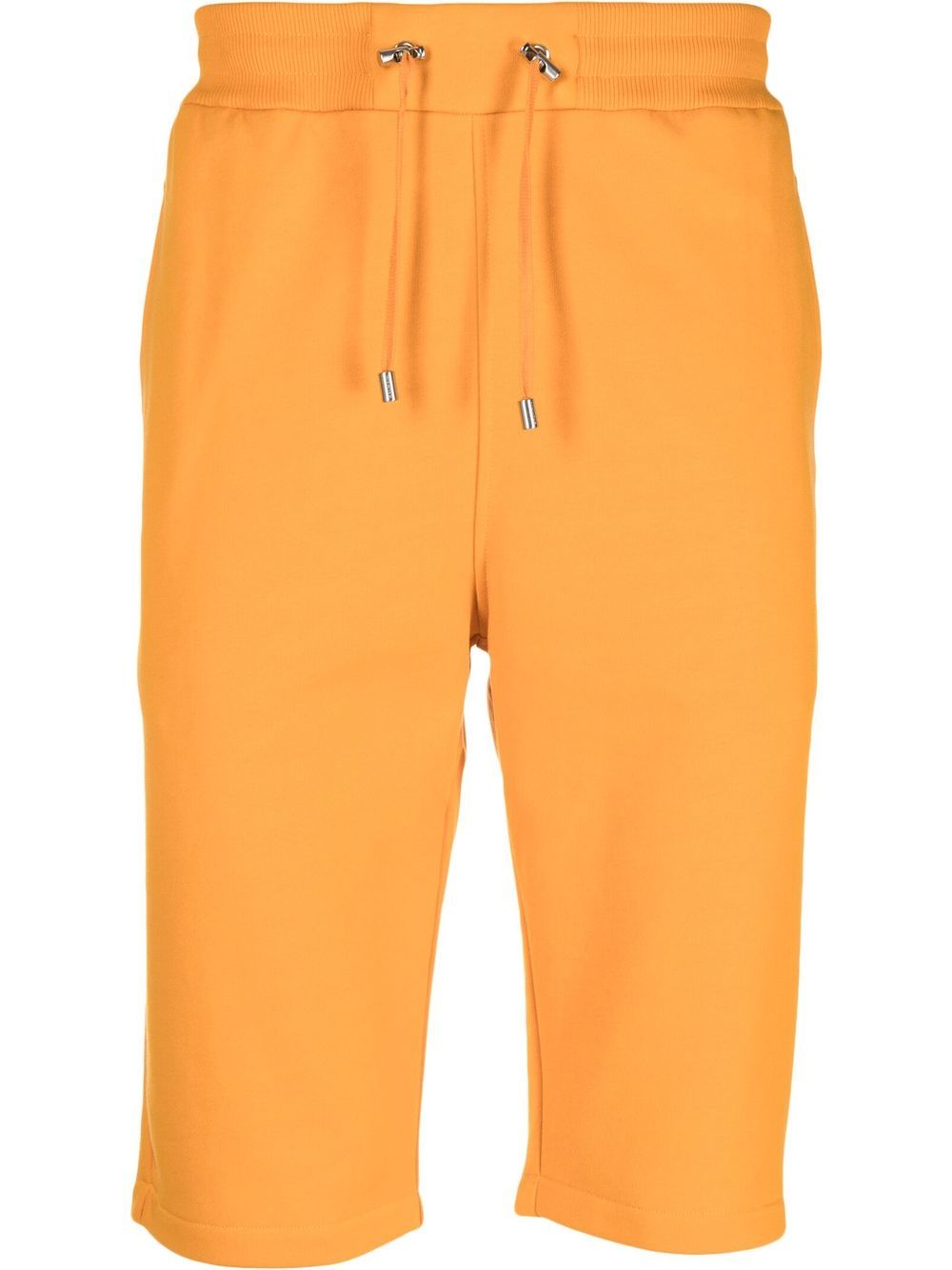 Drawstring-waist cotton shorts - Orange