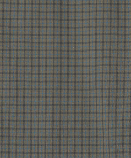 DEV:10 Layered Sleeve Check Shirt_Beige
