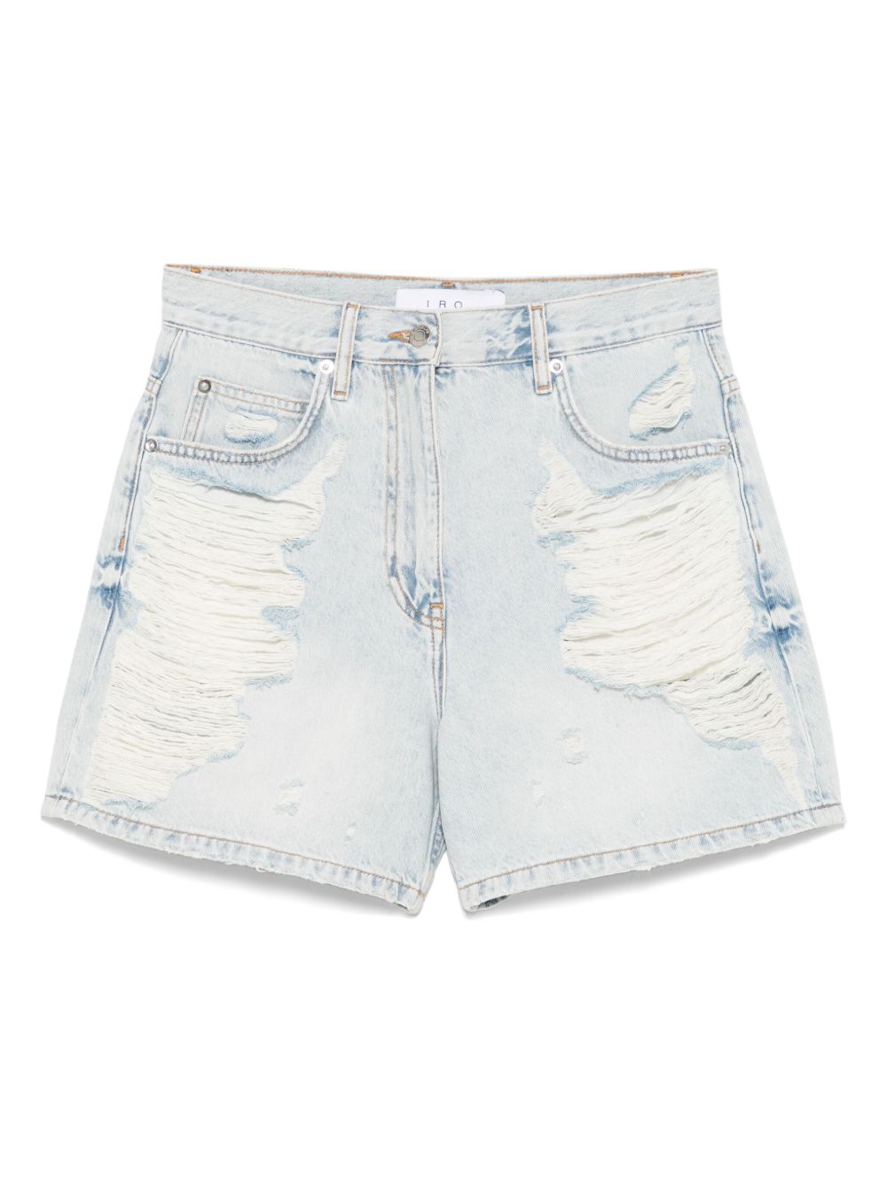 IRO ripped denim shorts - Blue