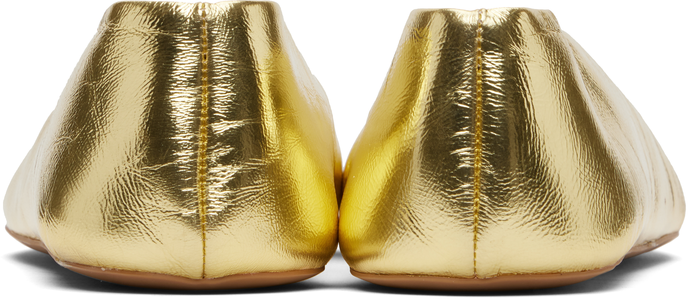 Gold Stella Ballerina Flats