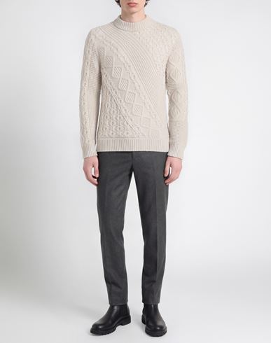 Man Sweater Light grey Size L Virgin Wool